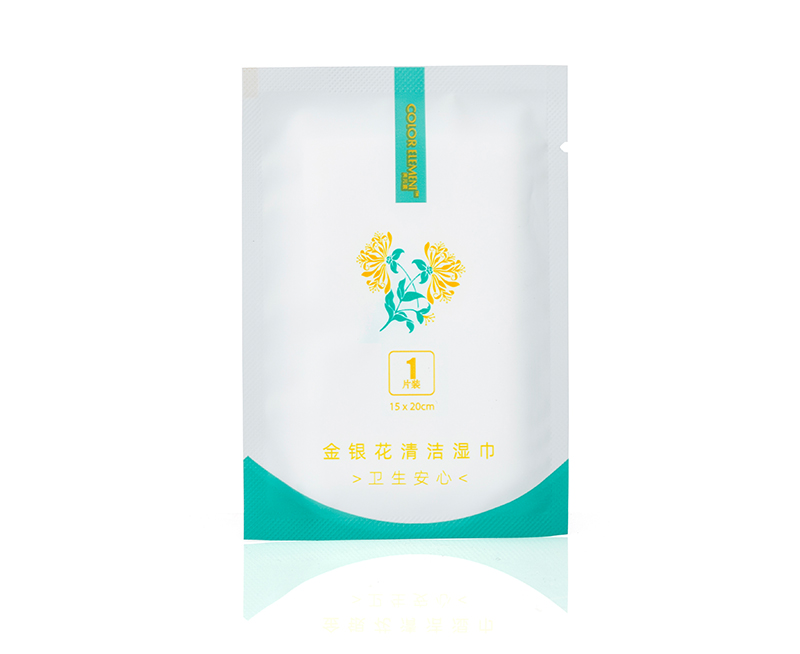 金银花清洁湿巾单片装